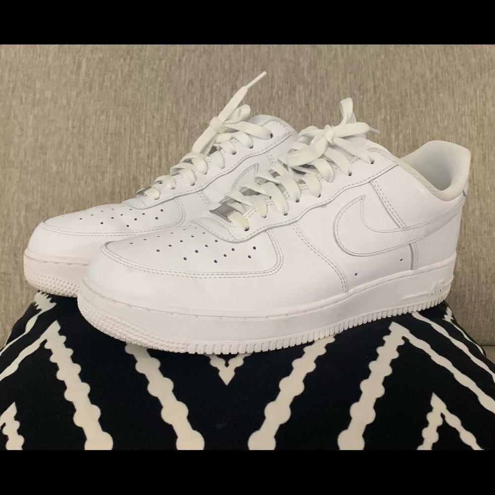 NIKE AIR FORCE 1, men,white, size 11.5